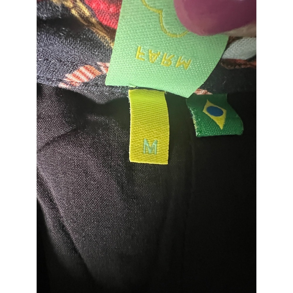 Farm Rio Womens Mini Dress Brilho Boho Festival Size M - Picture 5 of 6